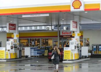Shell Gas Station Take EBT Concept